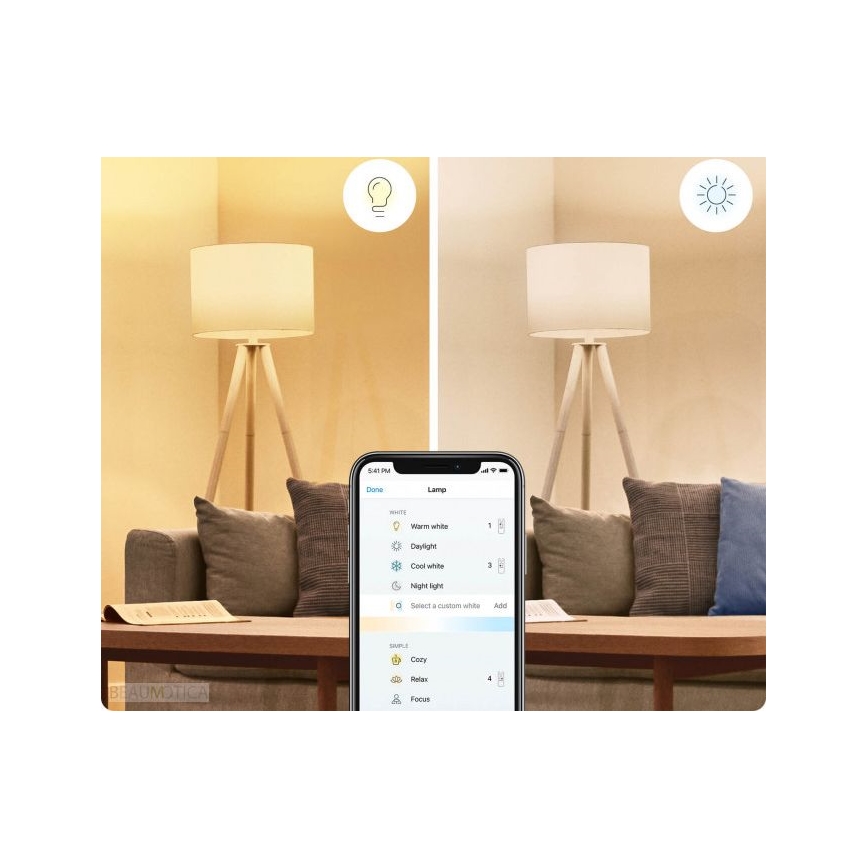 SET 2x LED Dimmable bulb A60 E27/8W/230V 2700-6500K CRI 90 Wi-Fi - WiZ