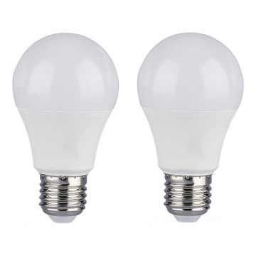 SET 2x LED Dimmable bulb A60 E27/9W/230V 4000K