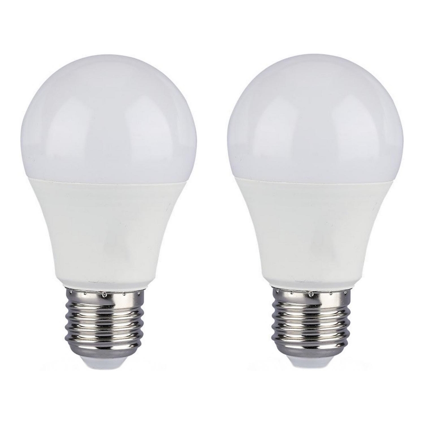 SET 2x LED Dimmable bulb A60 E27/9W/230V 4000K