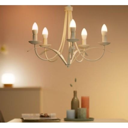 SET 2x LED Dimmable bulb C37 E14/4,9W/230V 2700-6500K CRI 90 Wi-Fi - WiZ