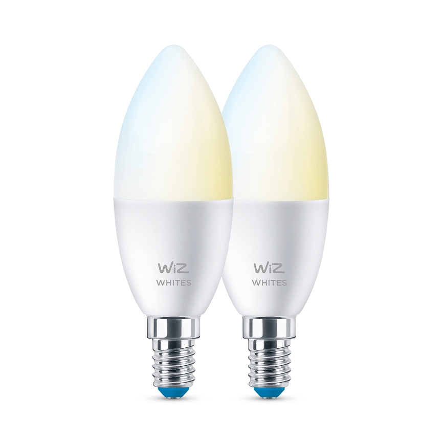 SET 2x LED Dimmable bulb C37 E14/4,9W/230V 2700-6500K CRI 90 Wi-Fi - WiZ
