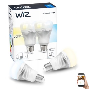 SET 2x LED Dimmable bulb E27/11,5W/230V 2700-6500K Wi-Fi - WiZ