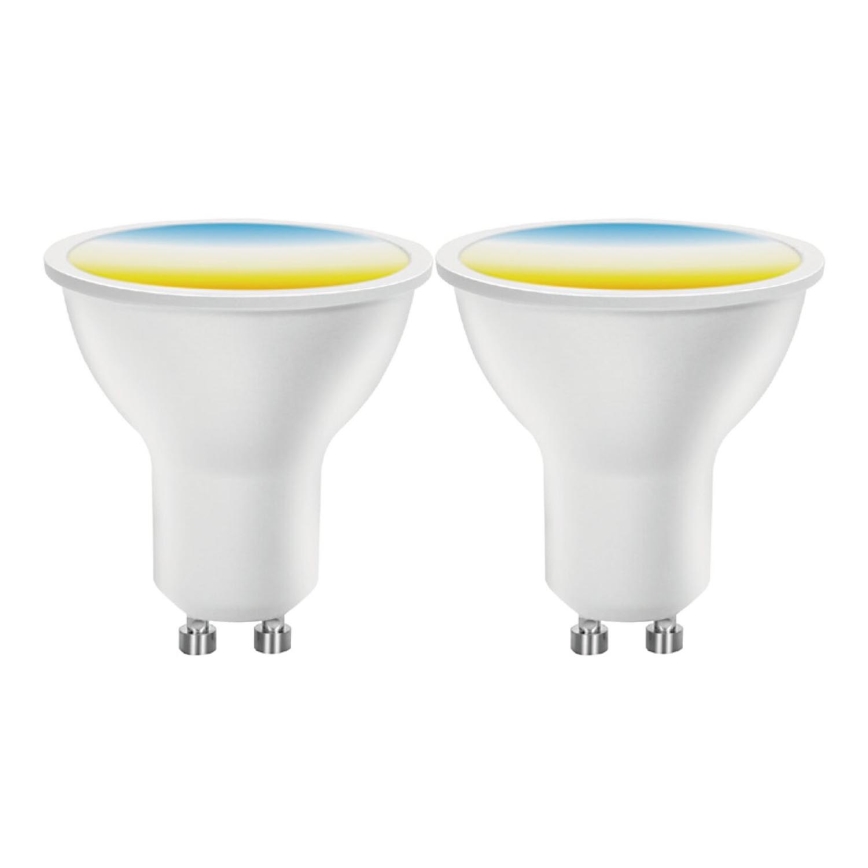 SET 2x LED Dimmable bulb MESH Smart GU10/6,5W/230V 2700-6500K + remote control - Aigostar