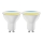 SET 2x LED Dimmable bulb MESH Smart GU10/6,5W/230V 2700-6500K + remote control - Aigostar