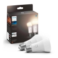 SET 2x LED Dimmable bulb Philips Hue WHITE E27/9,5W/230V 2700K
