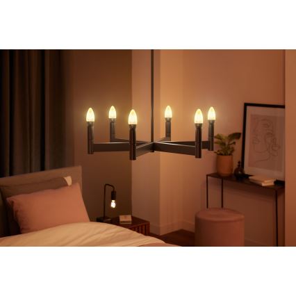 SET 2x LED Dimmable bulb Philips Hue WHITE FILAMENT E14/4,5W/230V 2100K