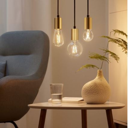 SET 2x LED Dimmable bulb VINTAGE FILAMENT A60 E27/6,7W/230V 2700-6500K CRI 90 Wi-Fi - WiZ