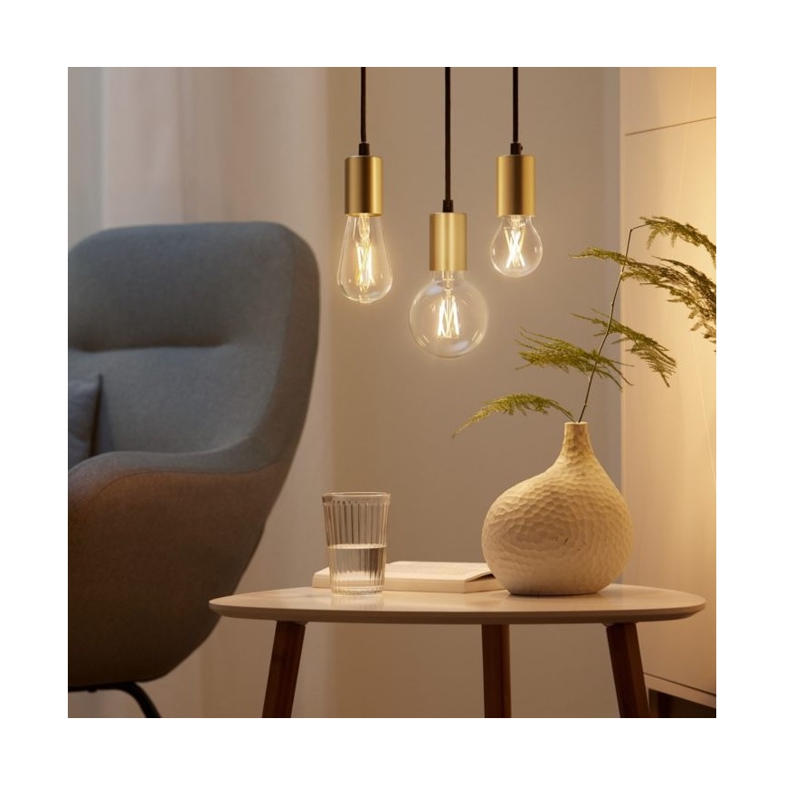 SET 2x LED Dimmable bulb VINTAGE FILAMENT A60 E27/6,7W/230V 2700-6500K CRI 90 Wi-Fi - WiZ
