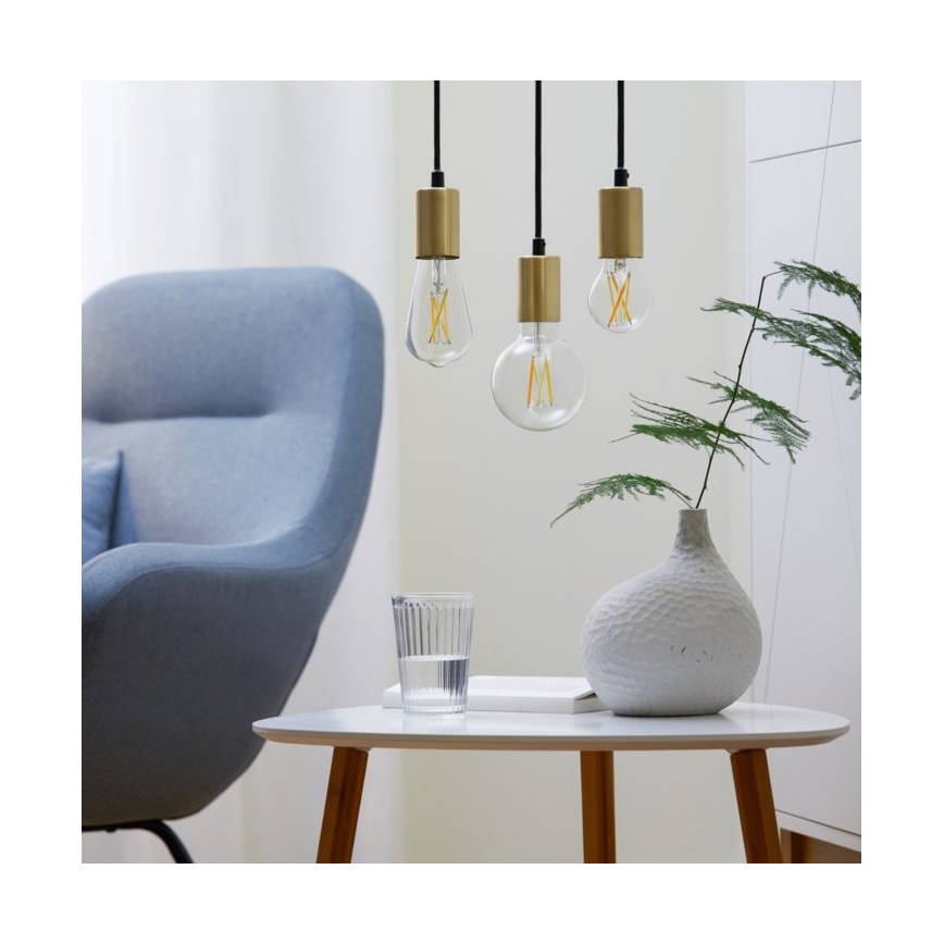 SET 2x LED Dimmable bulb VINTAGE FILAMENT A60 E27/6,7W/230V 2700-6500K CRI 90 Wi-Fi - WiZ