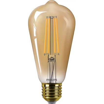 SET 2x LED Dimmable bulb VINTAGE Philips ST64 E27/4,2W/230V 2200K