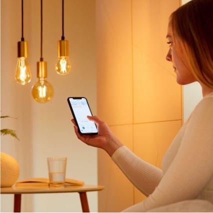 SET 2x LED Dimmable bulb VINTAGE FILAMENT ST64 E27/6,7W/230V 2000-5000K Wi-Fi - WiZ