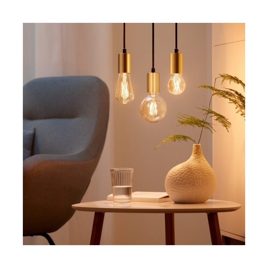 SET 2x LED Dimmable bulb VINTAGE FILAMENT ST64 E27/6,7W/230V 2000-5000K Wi-Fi - WiZ