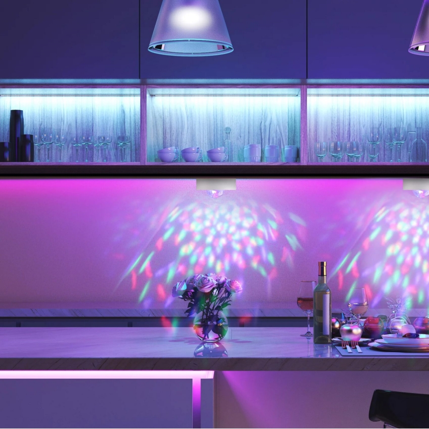 SET 2x LED RGB Dimmable decorative light FESTA 3xAAA/4,5V + remote control