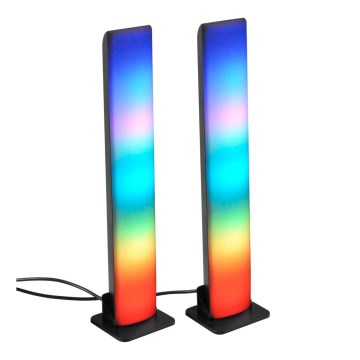 SET 2x LED RGB Dimmable table lamp GAMER LED/5W/5V + remote control