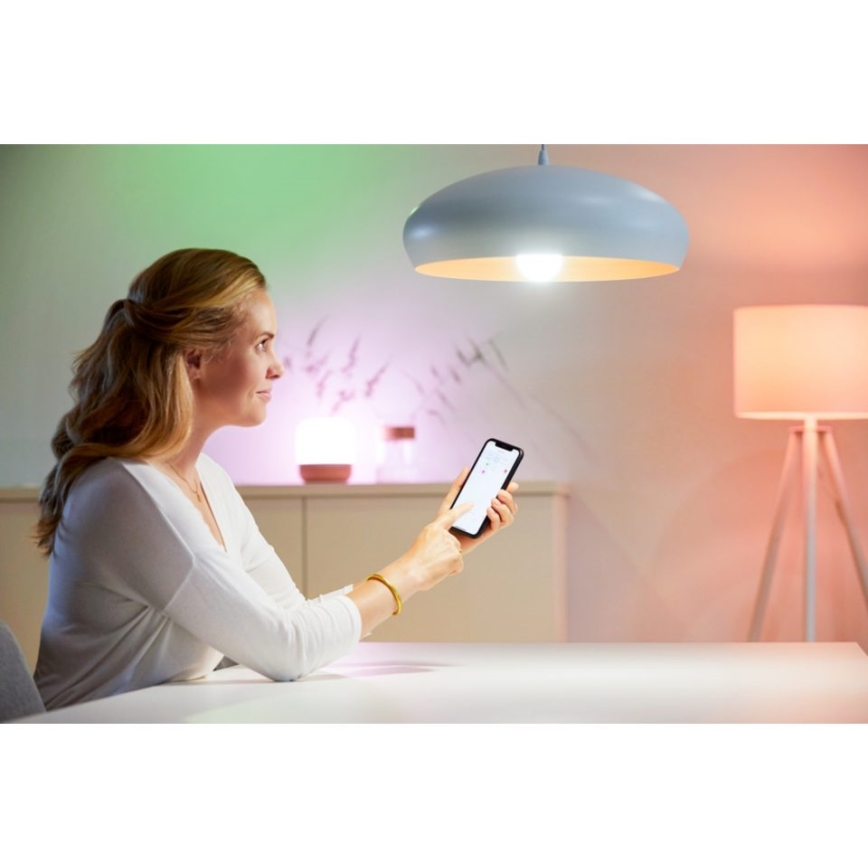 SET 2x LED RGBW Dimmable bulb A60 E27/8,5W/230V 2200-6500K Wi-Fi + remote control - WiZ