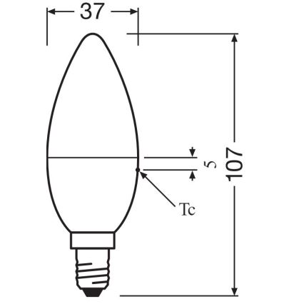 SET 2x LED RGBW Dimmable bulb B38 E14/4,9W/230V 2700K + remote control - Osram
