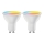 SET 2x LED RGBW Dimmable bulb MESH Smart GU10/6,5W/230V 2700-6500K - Aigostar