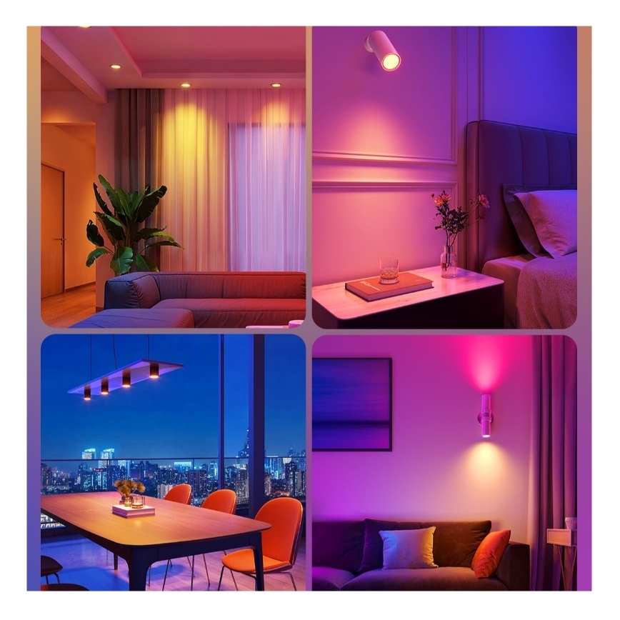 SET 2x LED RGBWW Dimmable bulb E14/5W/230V 2700-6500K Wi-Fi - Govee