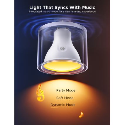 SET 2x LED RGBWW Dimmable bulb GU10/4,8W/230V 2700-6500K Wi-Fi - Govee