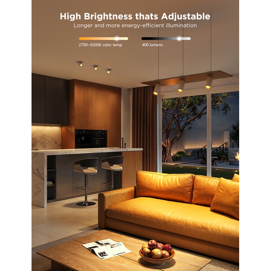 SET 2x LED RGBWW Dimmable bulb GU10/4,8W/230V 2700-6500K Wi-Fi - Govee