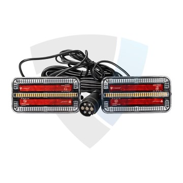 SET 2x LED Trailer light with dynamic turn signal LED/12-24V IP65