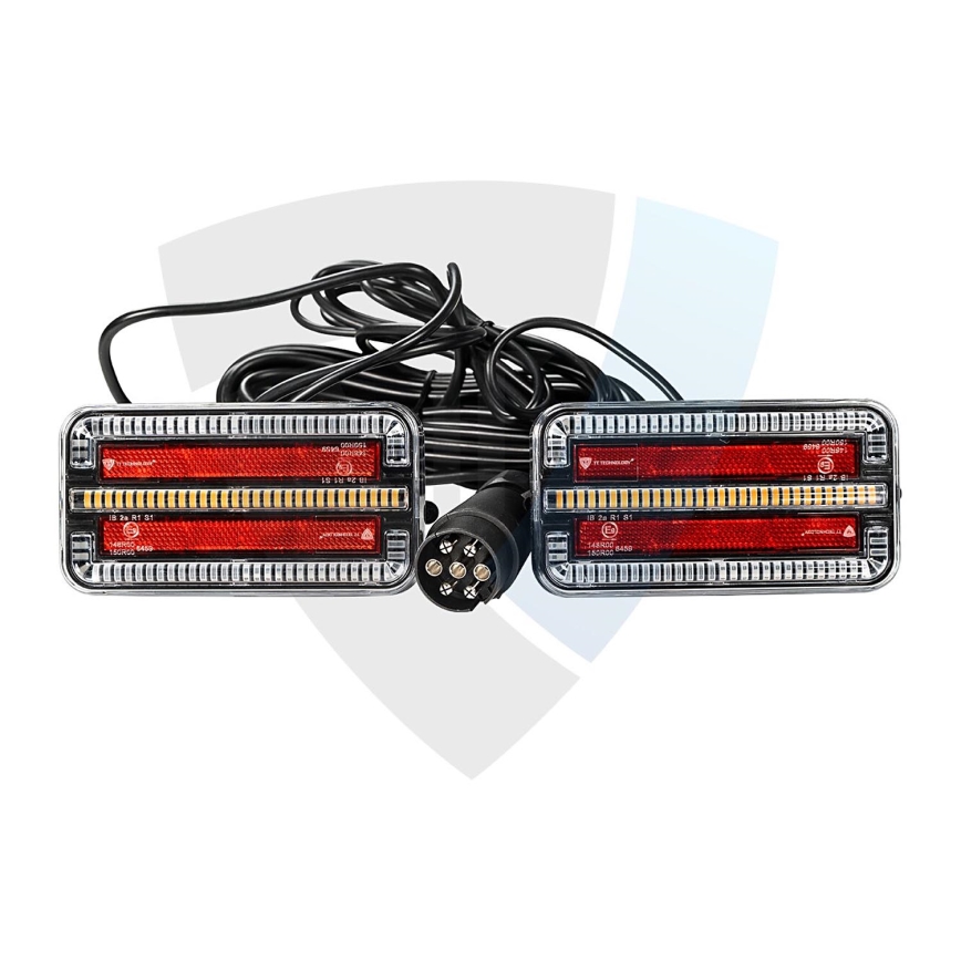 SET 2x LED Trailer light with dynamic turn signal LED/12-24V IP65
