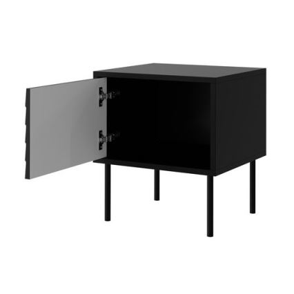 SET 2x Nightstand CORTINA 51x45 cm black