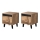 SET 2x Nightstand NORD 45x40 cm oak wotan/anthracite