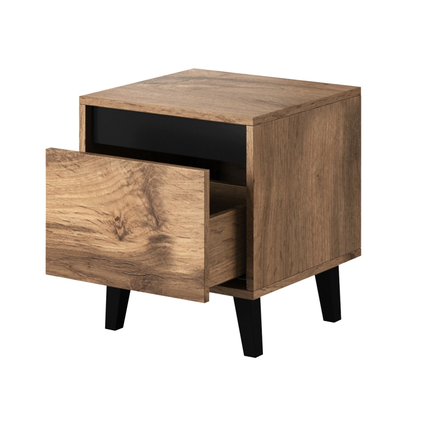 SET 2x Nightstand NORD 45x40 cm oak wotan/anthracite