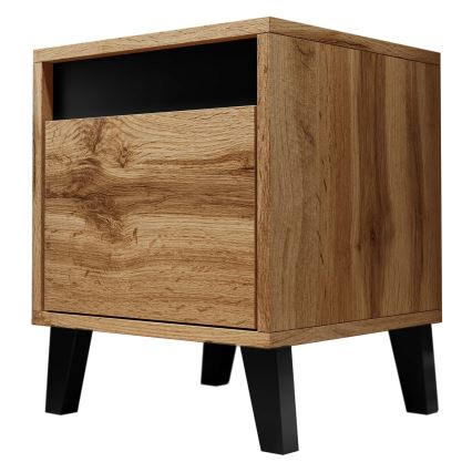 SET 2x Nightstand NORD 45x40 cm oak wotan/anthracite