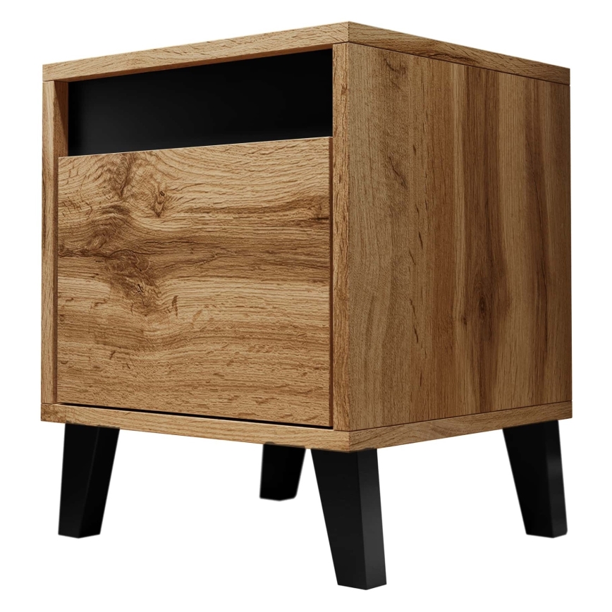 SET 2x Nightstand NORD 45x40 cm oak wotan/anthracite
