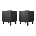 SET 2x Nightstand VAMOS 52x45 cm anthracite
