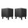 SET 2x Nightstand VAMOS 52x45 cm anthracite