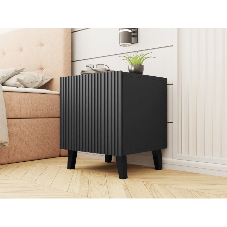 SET 2x Nightstand VAMOS 52x45 cm anthracite