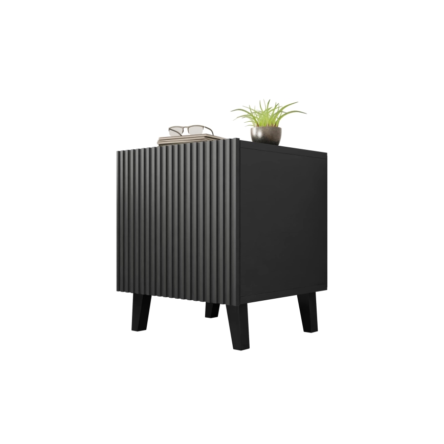 SET 2x Nightstand VAMOS 52x45 cm anthracite