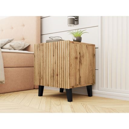 SET 2x Nightstand VAMOS 52x45 cm oak wotan