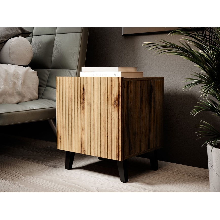 SET 2x Nightstand VAMOS 52x45 cm oak wotan