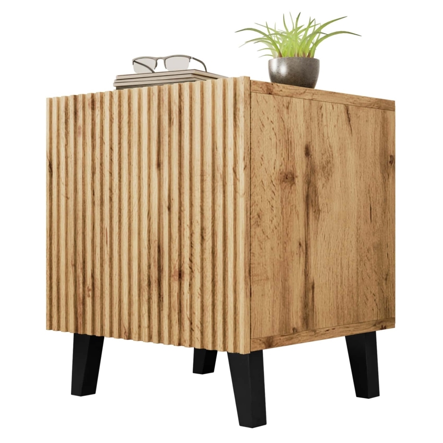 SET 2x Nightstand VAMOS 52x45 cm oak wotan