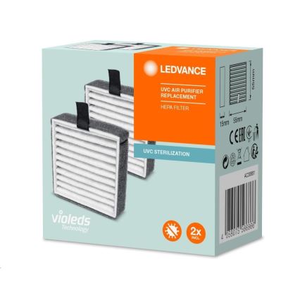 SET 2x Replacement HEPA filter for air purifier PURIFIER UVC