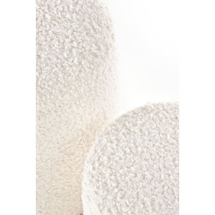 SET 2x Stool CANCUN d. 31/38 cm white/brown