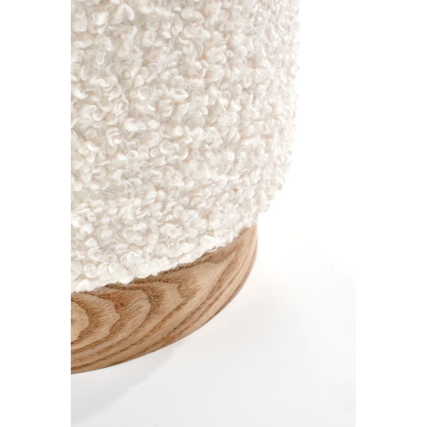 SET 2x Stool CANCUN d. 31/38 cm white/brown