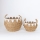 SET 2x Straw basket beige/white 32x16,5x18/24x23,5x26 cm