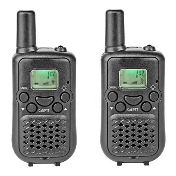 SET 2x Walkie-talkie with LED light 3xAAA range 5 km