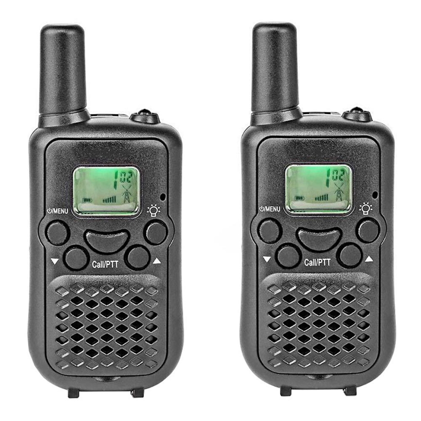 SET 2x Walkie-talkie with LED light 3xAAA range 5 km