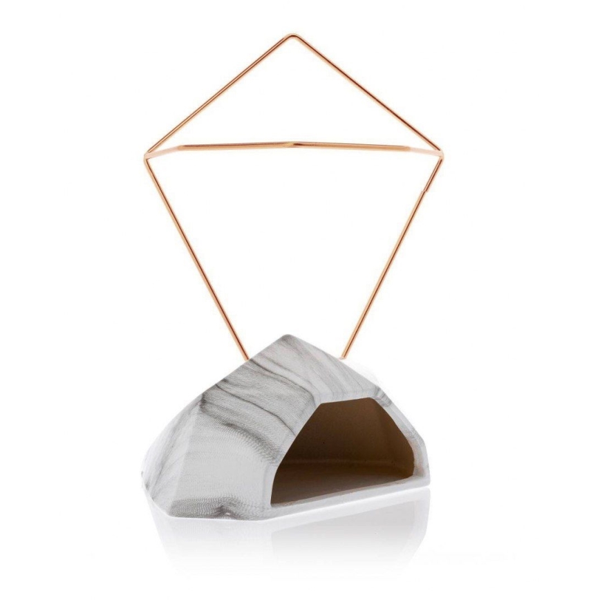 SET 2x Wall flowerpot SEMELA 23x20 cm gold