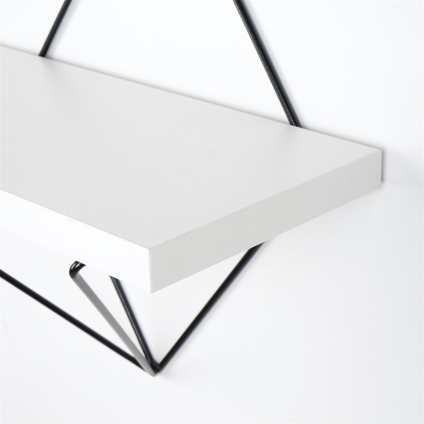 SET 2x Wall shelf 14x30 cm white