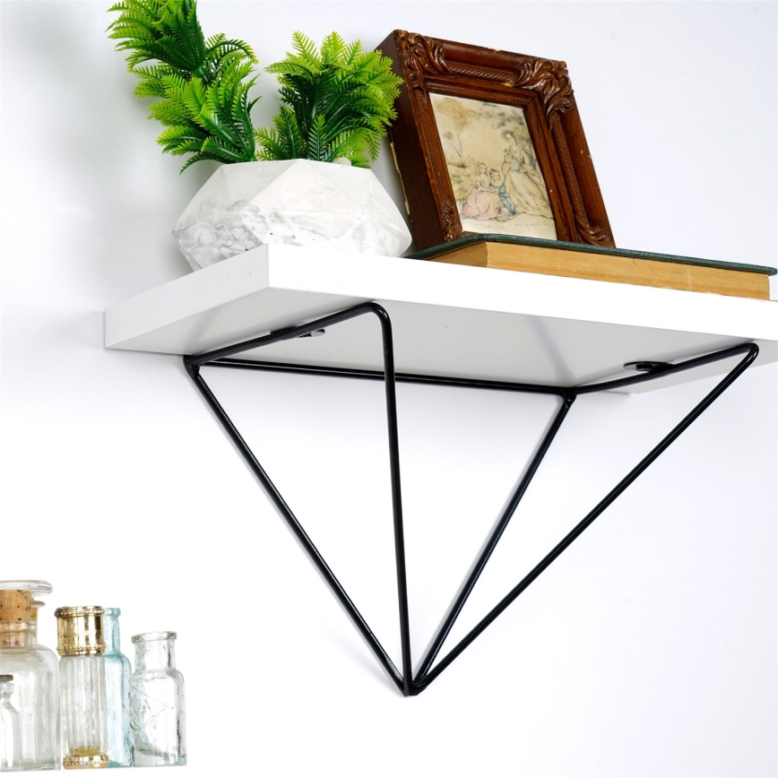 SET 2x Wall shelf 14x30 cm white