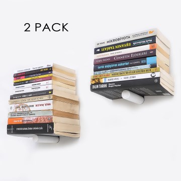 SET 2x Wall shelf 15x21 cm black/white