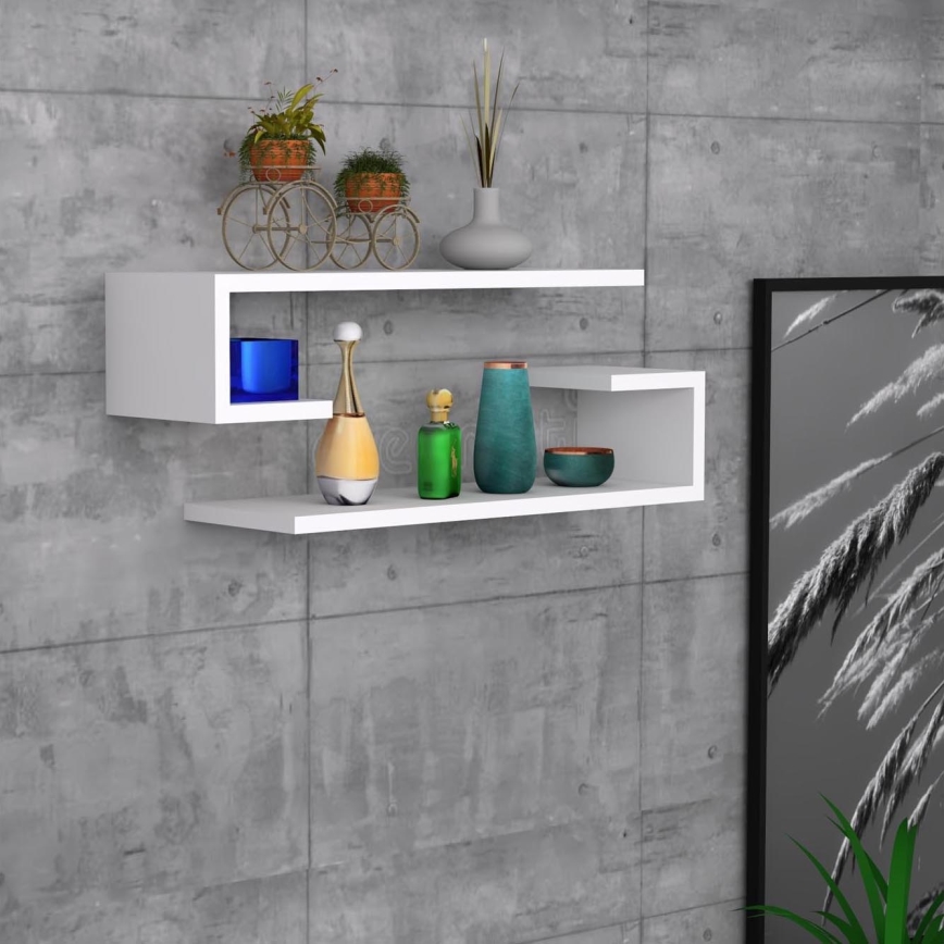 SET 2x Wall shelf ELDO white