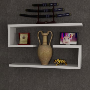 SET 2x Wall shelf JENIKA white